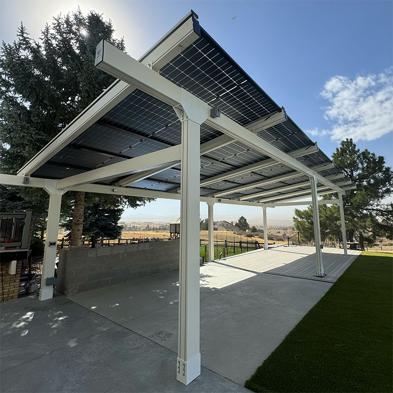 solar panels on parking-structure